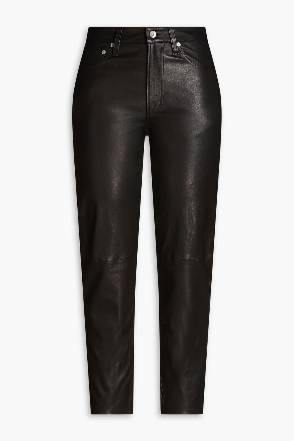 

Укороченные кожаные брюки-галифе Rag & Bone, черный