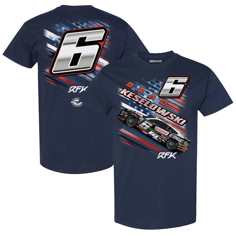 

Футболка с коротким рукавом RFK Racing Brad Keselowski, нави