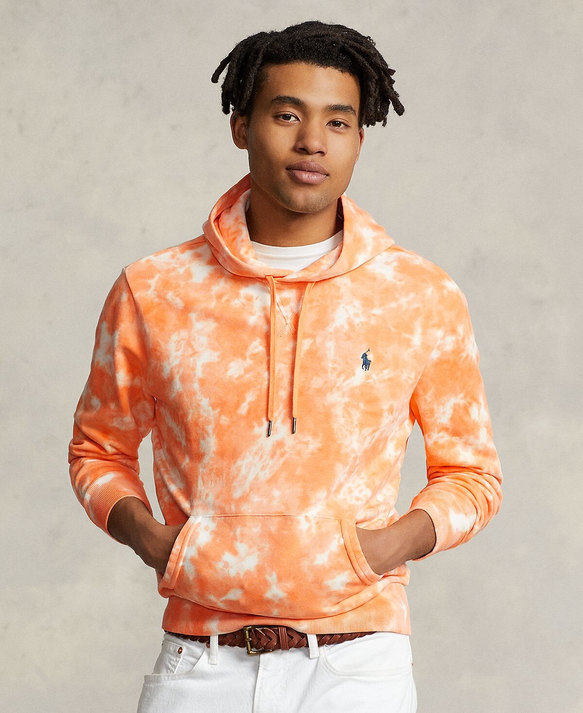 

Мужская толстовка из френч терри с принтом тай-дай Polo Ralph Lauren