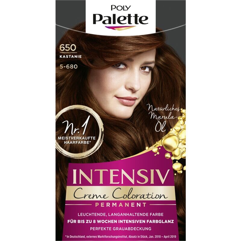 

Интенсивный крем-краситель 650 Каштан Poly Palette, 1 шт.