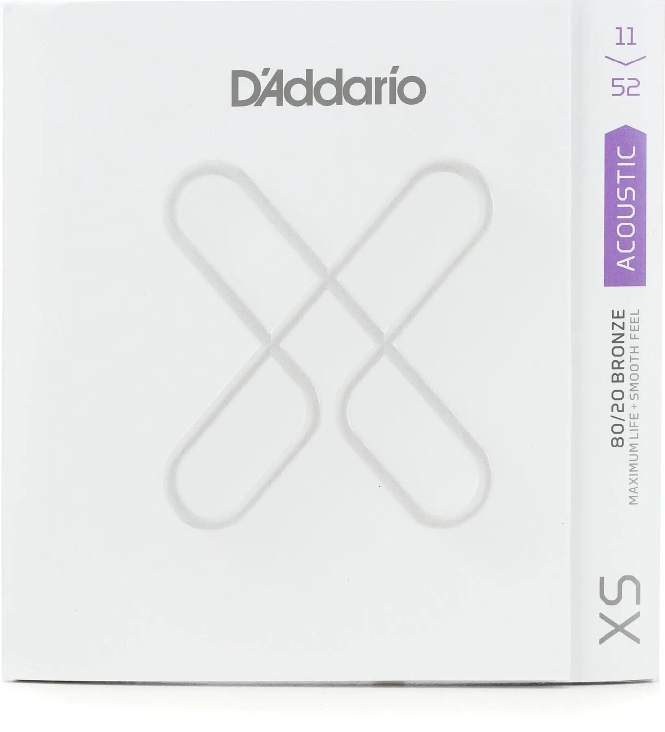 

Струны для акустической гитары D'Addario XSABR1152 XS 80/20 бронзовые - .011-.052 Custom Light