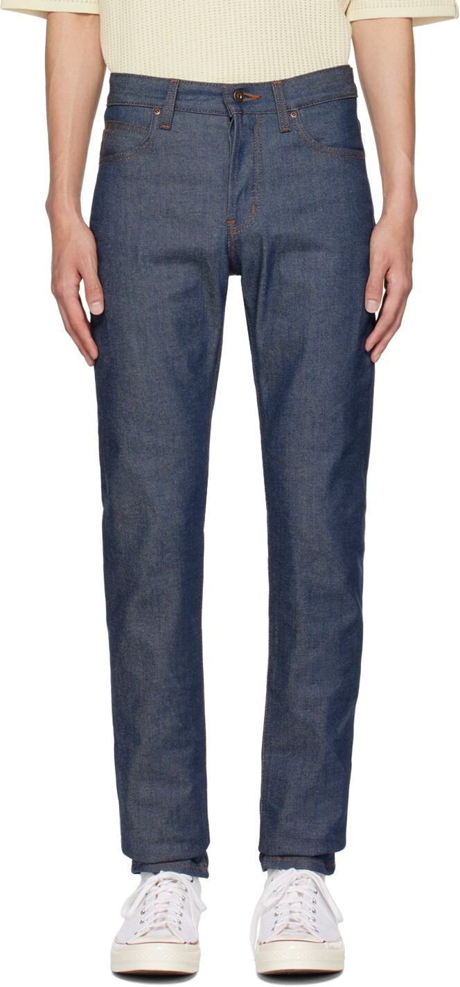 

Темно-синие джинсы Naked & Famous Denim Super Guy