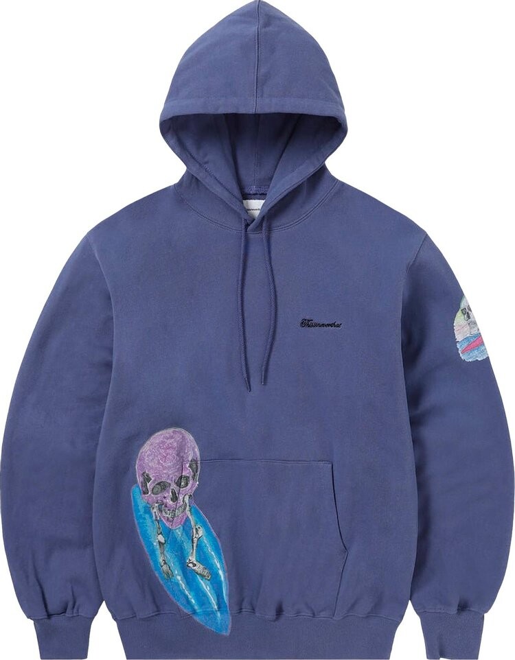 

Худи thisisneverthat Surfing Skull 'Purple Blue', фиолетовый