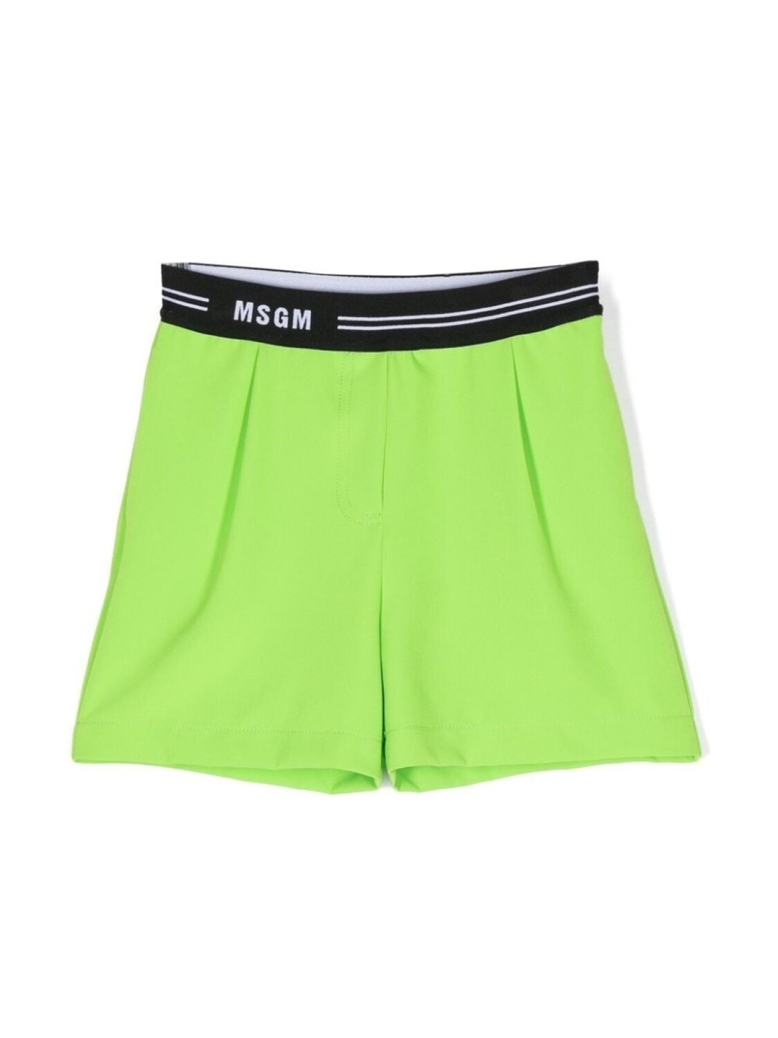 

MSGM Kids спортивные шорты с логотипом, зеленый