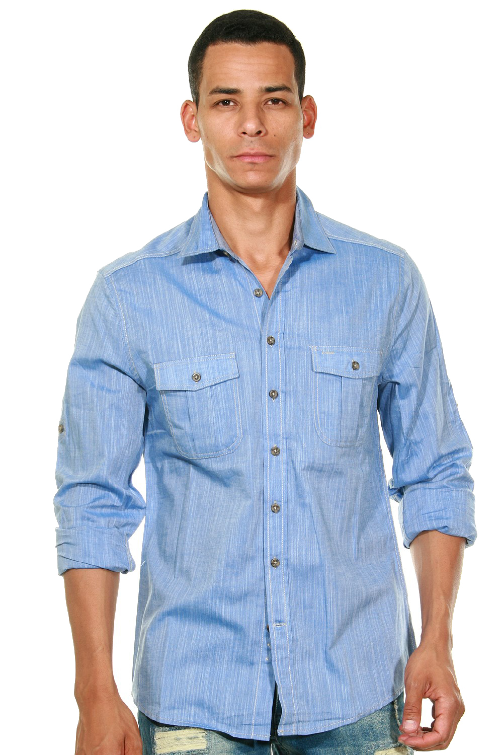 Рубашка FIOCEO Langarm, синий