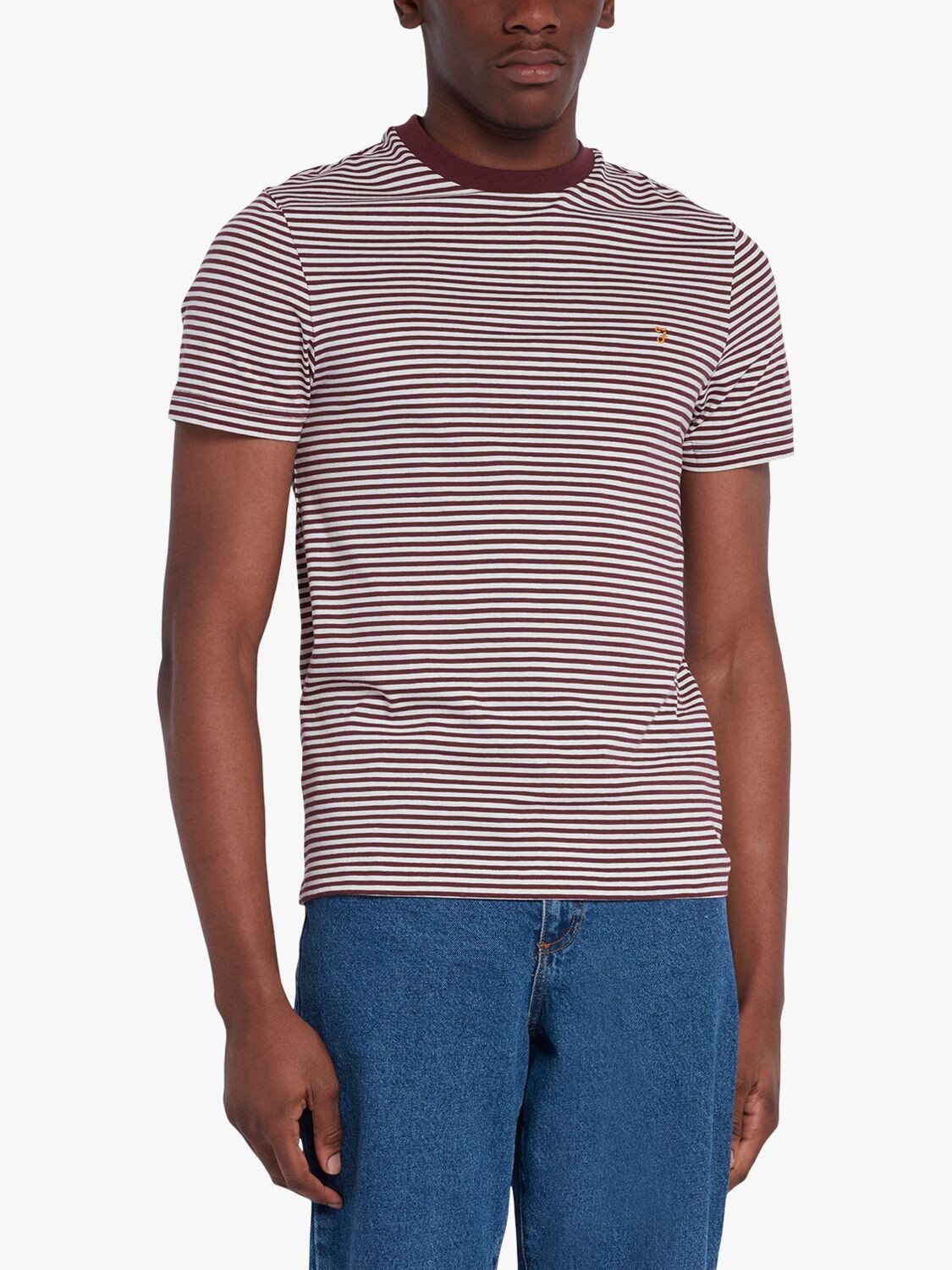 

Футболка обычного кроя Daytona Stripe из органического хлопка Farah