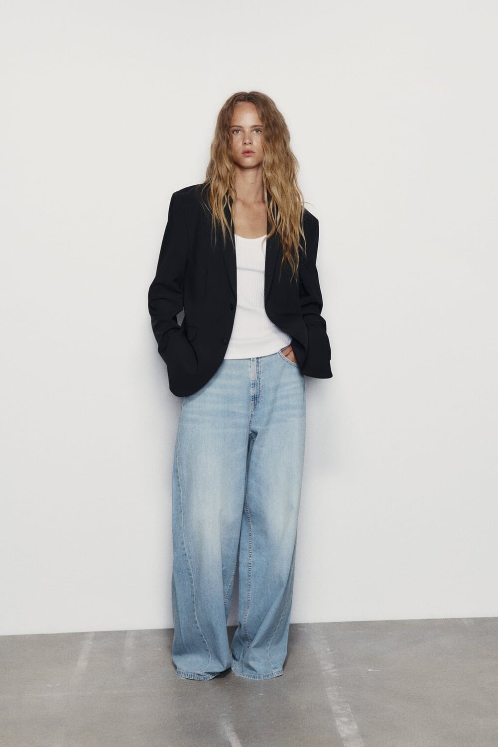 

Топ-жилет из ребрики ZARA, белый