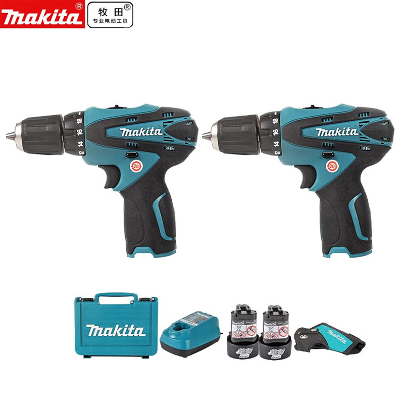 Ударная дрель Makita DF330DWE + два аккумулятора, зарядное устройство