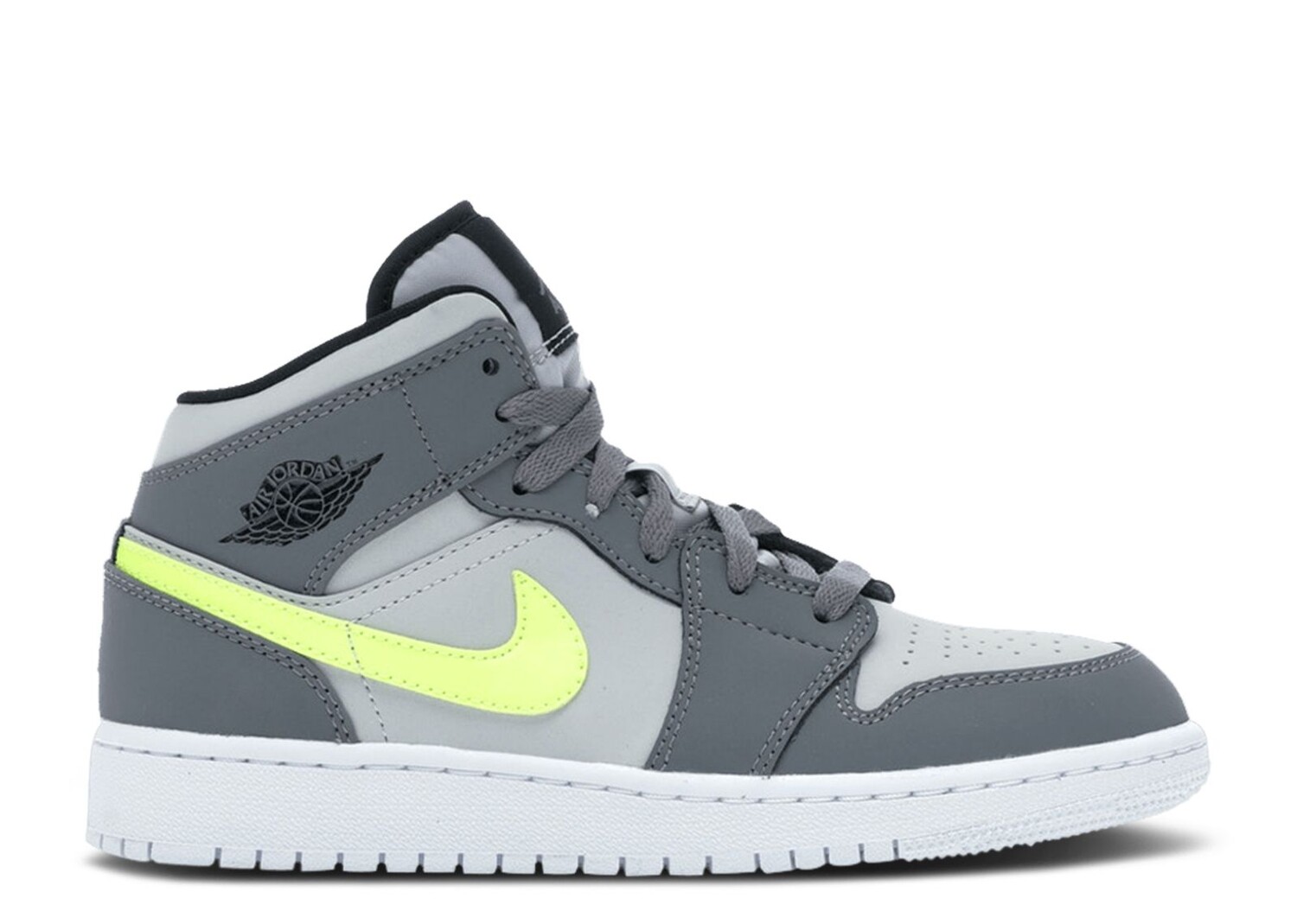 

Кроссовки Air Jordan Air Jordan 1 Mid Gs 'Gun Smoke Volt', серый