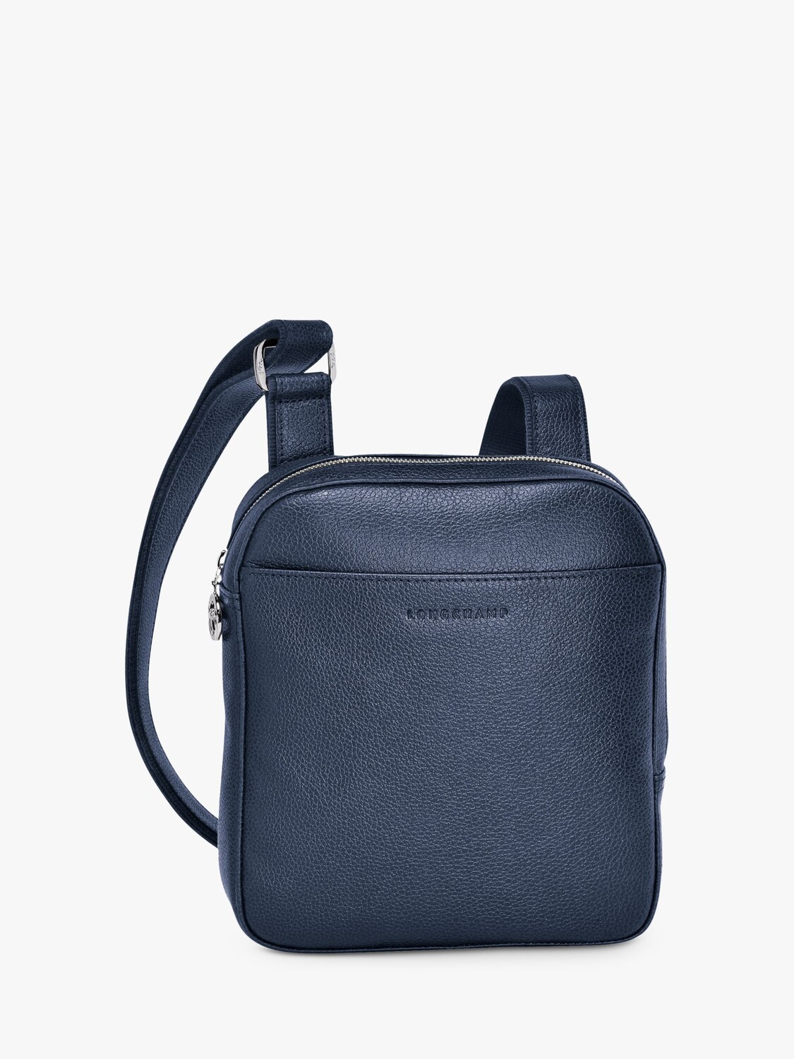 

Кожаная сумка через плечо Longchamp Le Foulonné, темно-синяя