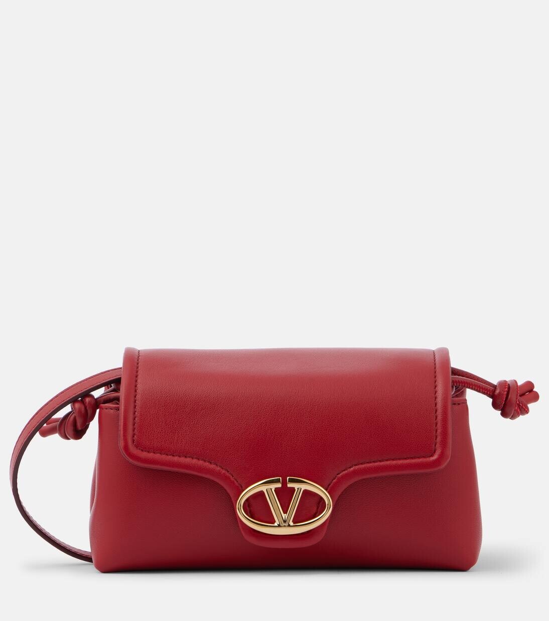 

Миниатюрная кожаная сумка через плечо VLogo 1960 Valentino Garavani, цвет rosso v