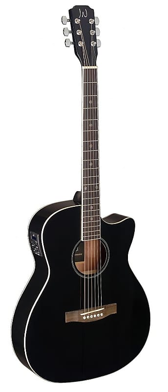 Акустическая гитара James Neligan BES-ACE BK Bessie Series Auditorium Solid Spruce Top 6-String Acoustic-Electric Guitar