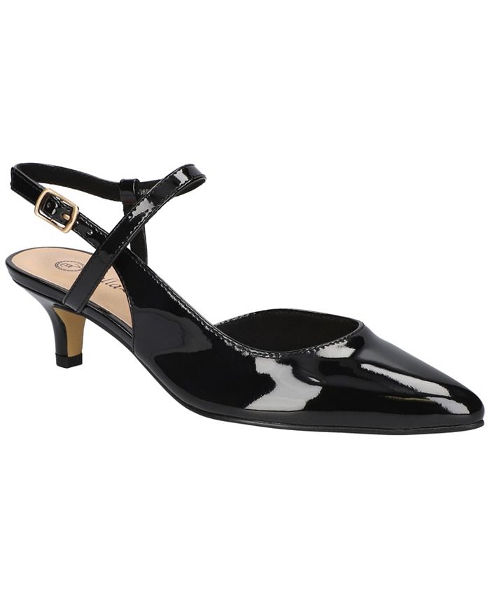 Женские туфли-лодочки Kayce с открытой пяткой Bella Vita, цвет Black Patent