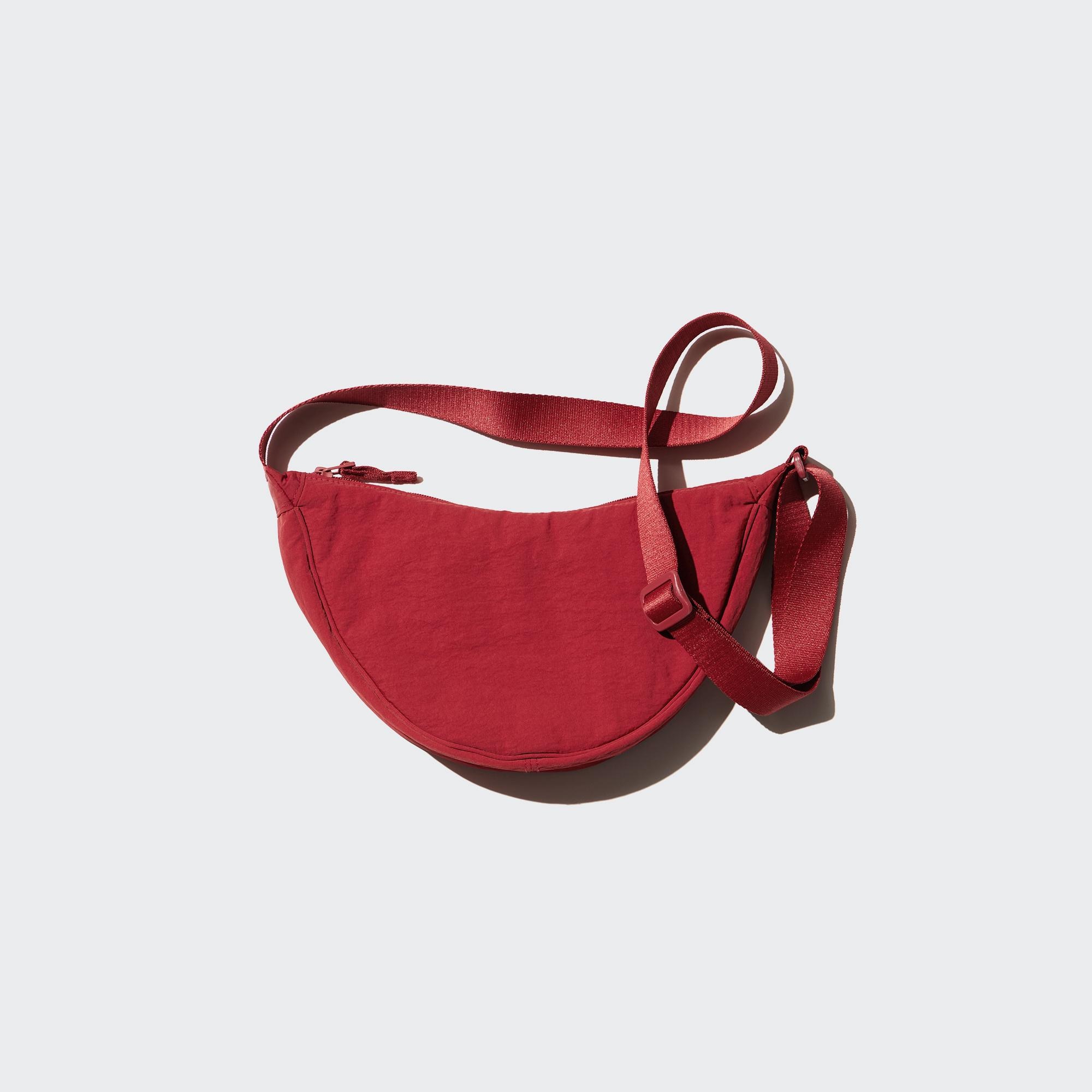 Мини-сумка круглой UNIQLO, красный мини сумка uniqlo вязаная естественный
