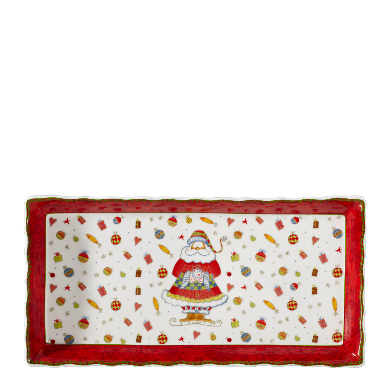 

Блюдо X-Mas, 17x33 см, многоцветный/красный