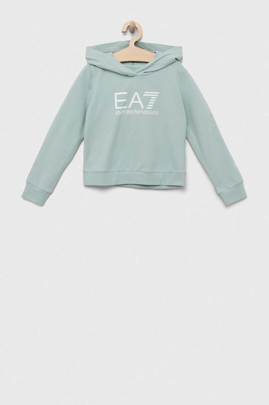 

Детская толстовка EA7 Emporio Armani, бирюзовый, Серый