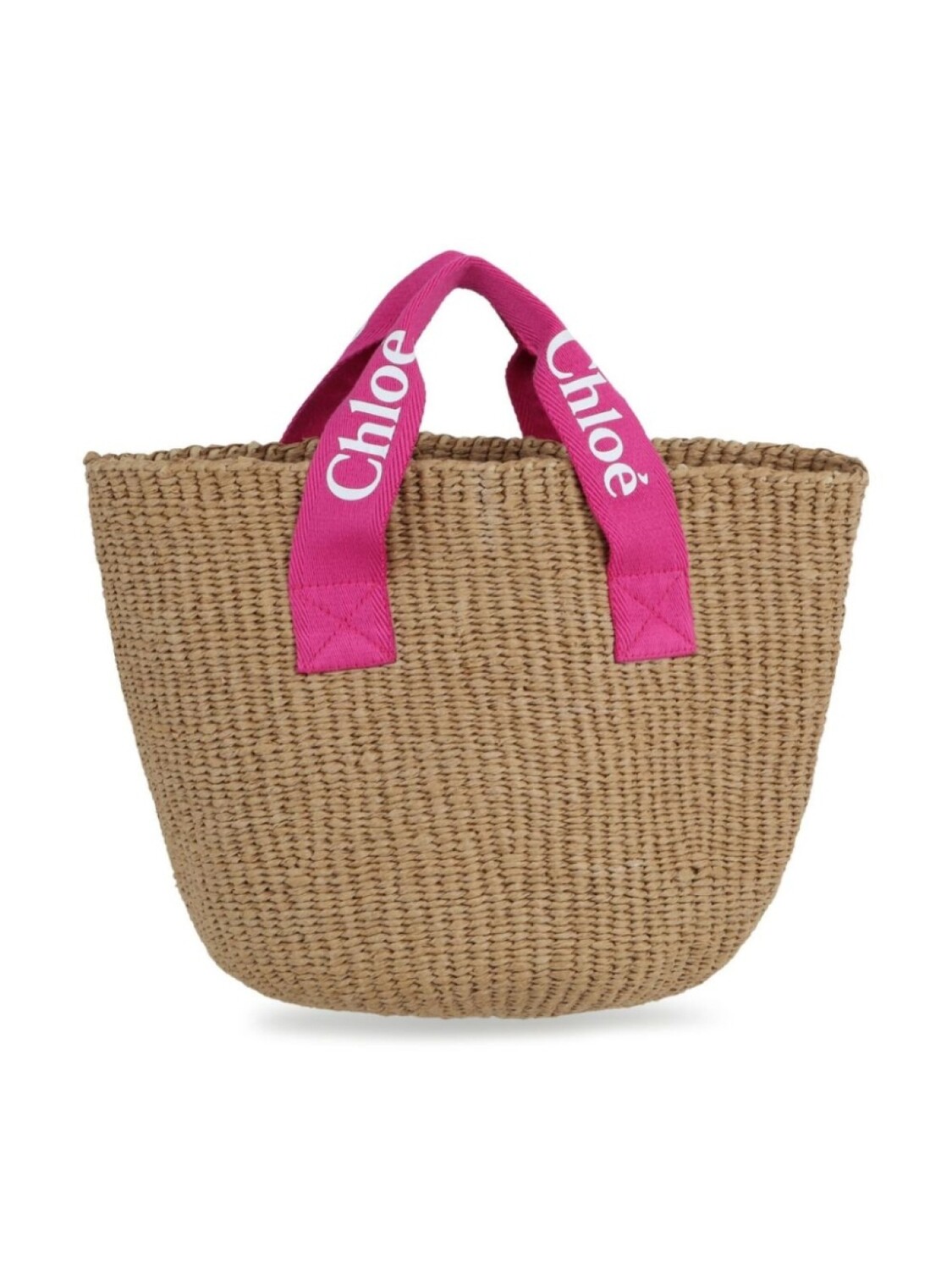 

Chloé Kids плетеная сумка-тоут из коллаборации с Mifuko, нейтральный цвет