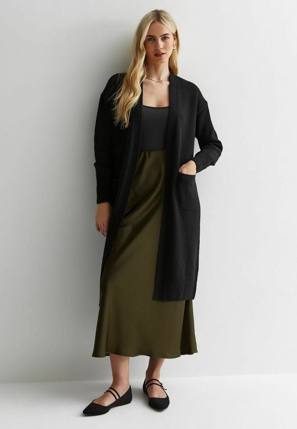 

Кардиган POCKET FRONT MIDI New Look, цвет black