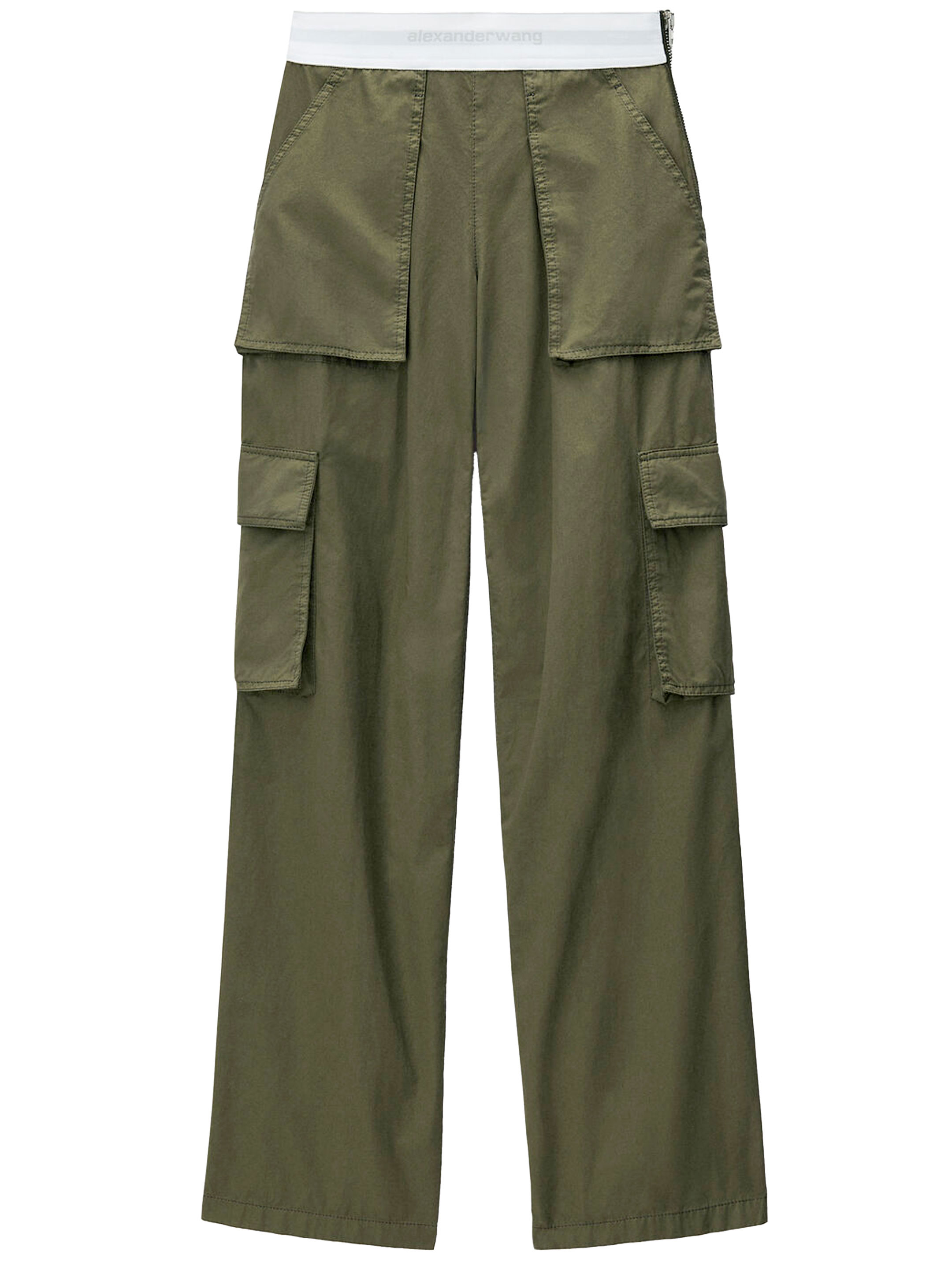Брюки Alexander Wang Cargo, зеленый брюки alexander wang свободный силуэт карманы размер 4 зеленый