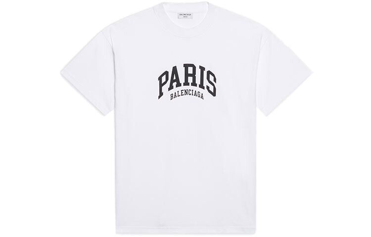

Футболка женская Balenciaga Wmns SS22 Paris с круглым вырезом, белый