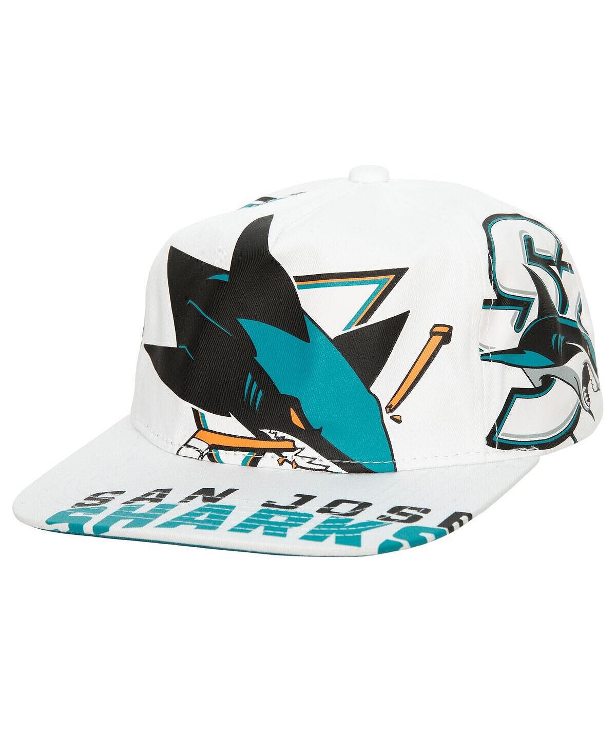 

Мужская белая кепка San Jose Sharks In Your Face Deadstock Snapback Mitchell & Ness