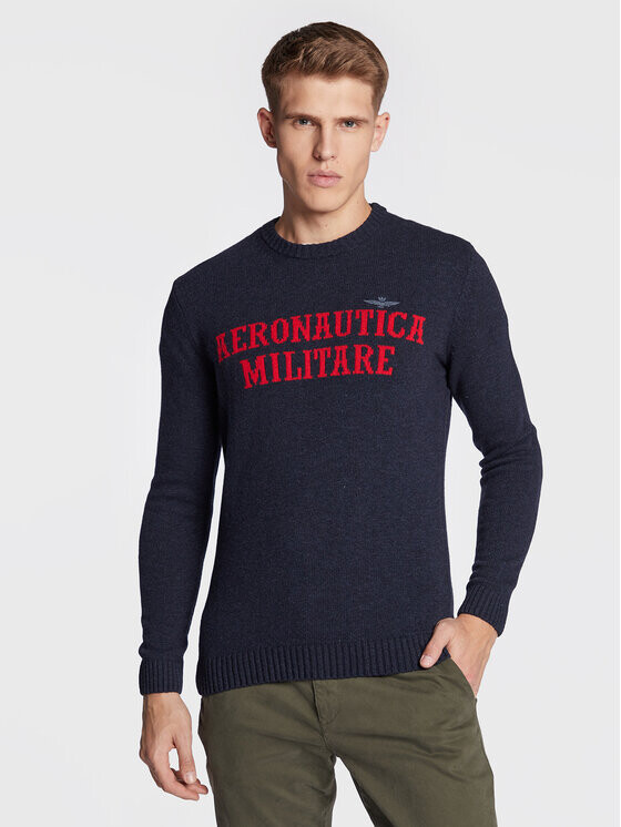 

Свитер обычного кроя Aeronautica Militare, синий