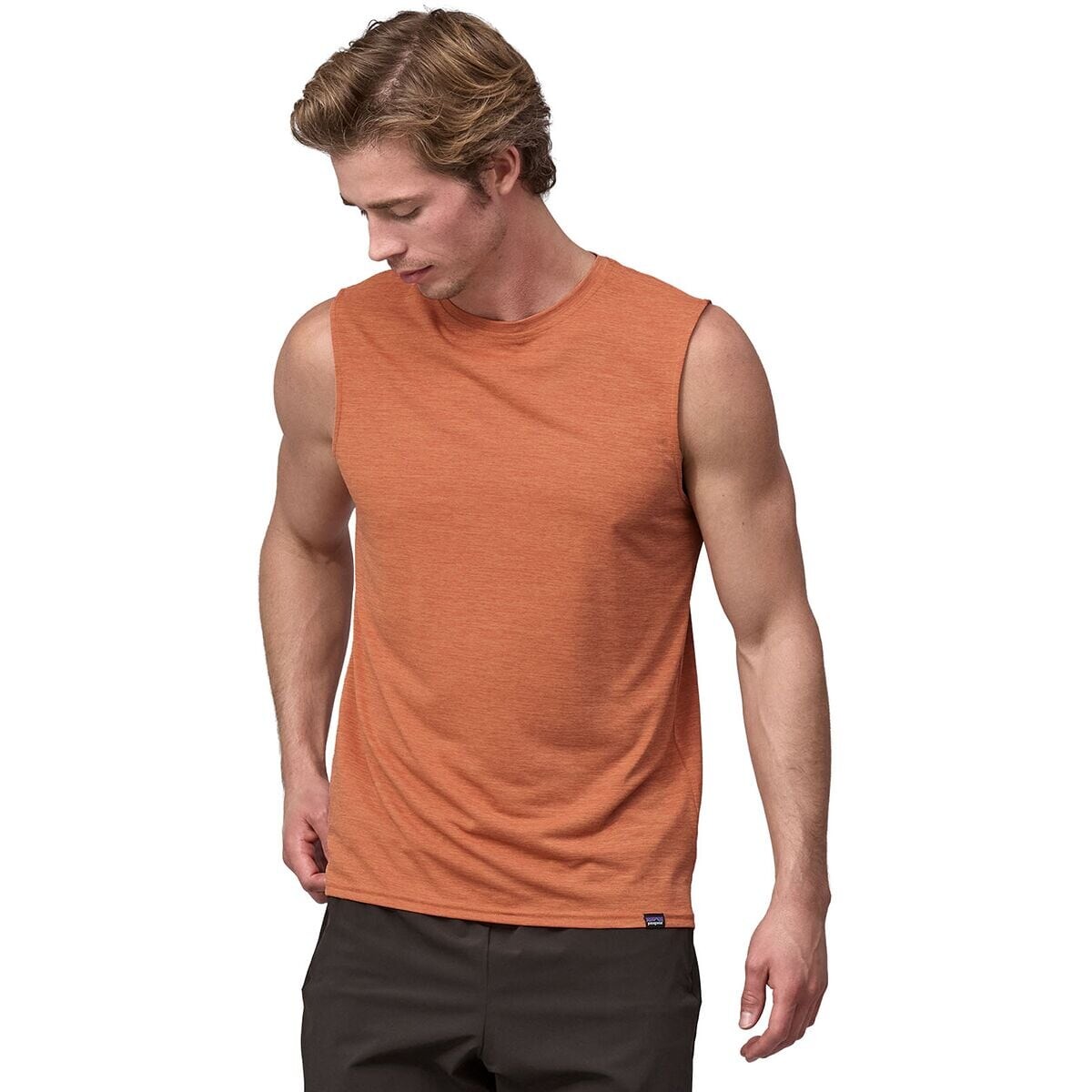 

Capilene cool повседневная рубашка без рукавов Patagonia, цвет sienna clay/light sienna clay x-dye