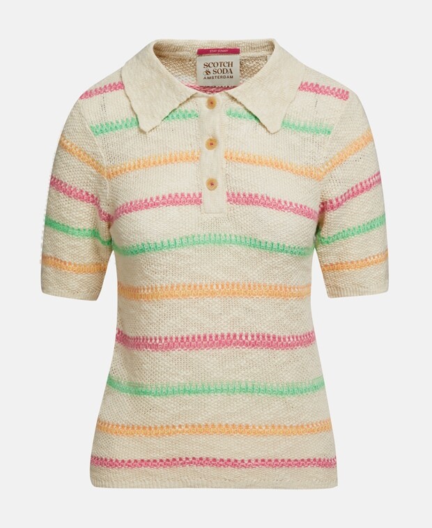 

Пуловер с короткими рукавами Scotch & Soda, естественный