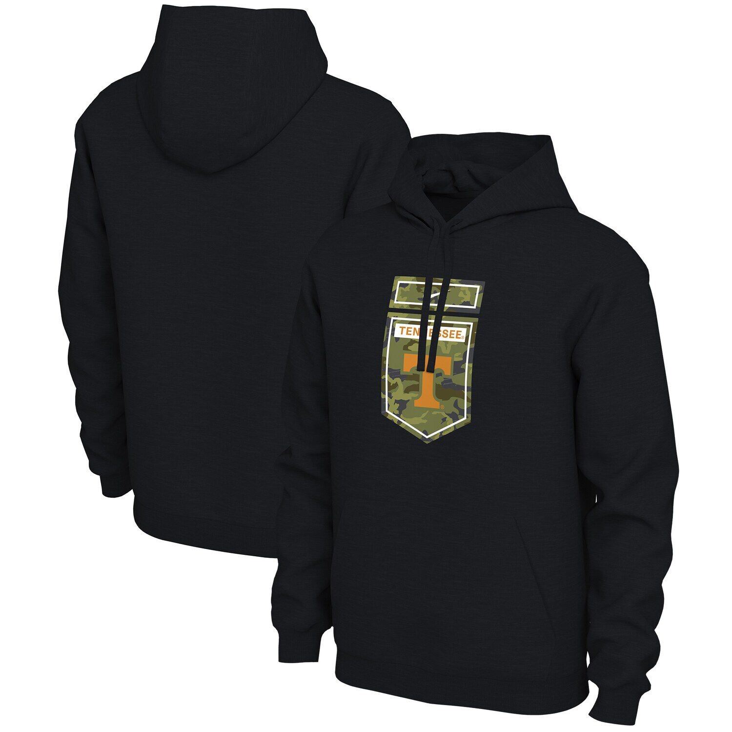

Мужской черный пуловер с капюшоном Nike Tennessee Volunteers Veterans Camo