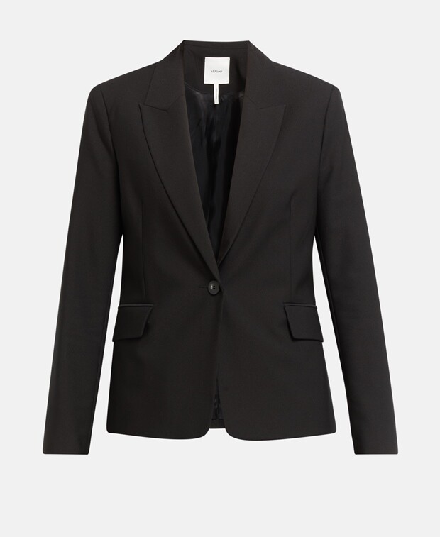 

Деловой пиджак S.Oliver Black Label, черный