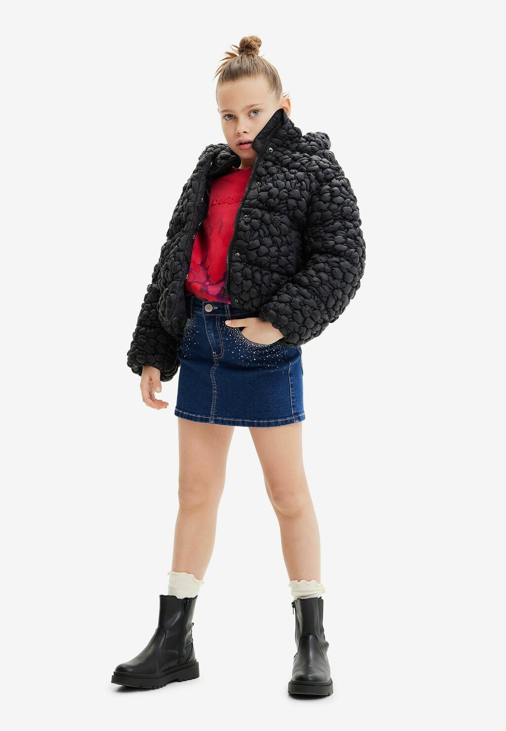 

Зимняя куртка Textured Quilted Desigual, черный