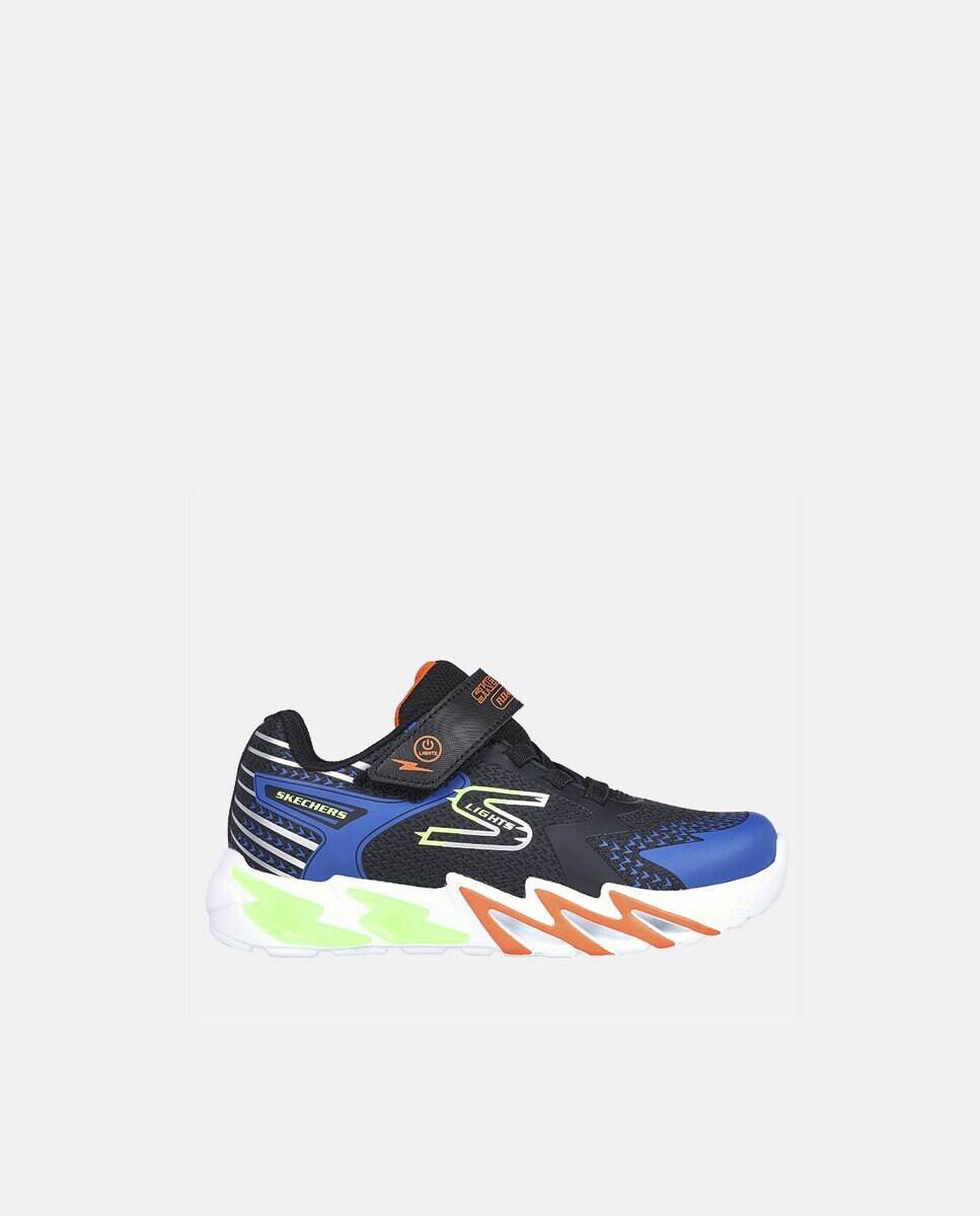 

Детские низкие кроссовки S Lights Flex-Glow Bolt с подсветкой Skechers, черный