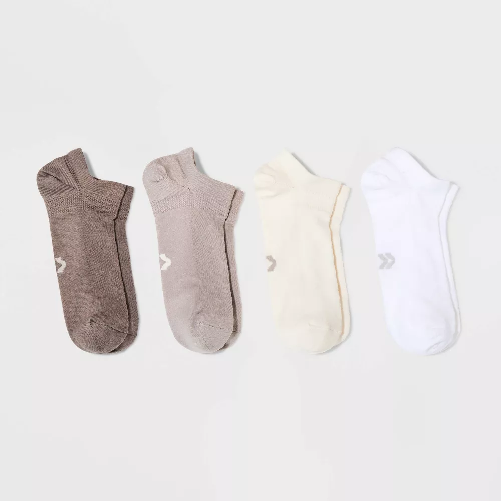 

Женские носки Momentum No Show, 4 пары - All In Motion, цвет Brown/Cream/White
