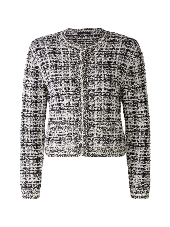

Кардиган Oui, цвет black offwhite