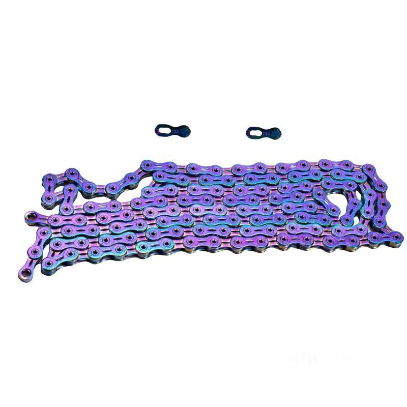 

SHENGXIN полностью полая цветная цепь для горного велосипеда, дорожная велосипедная цепь, 11 скоростей X11 SL, полностью полая красочная цепь