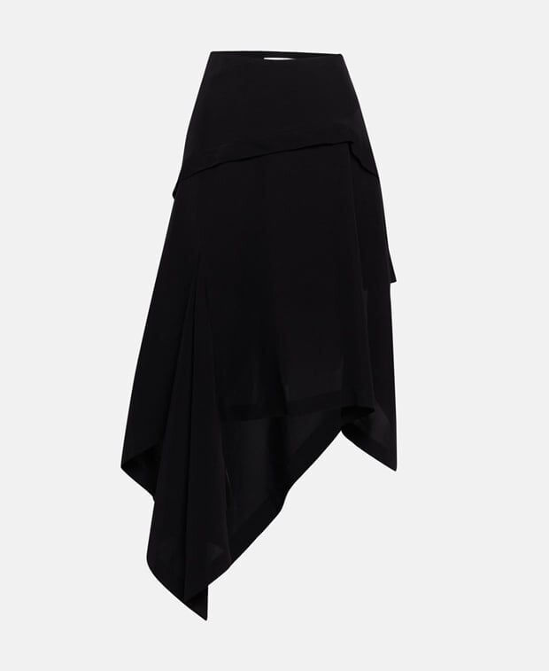 

Асимметричная юбка Lanvin, черный