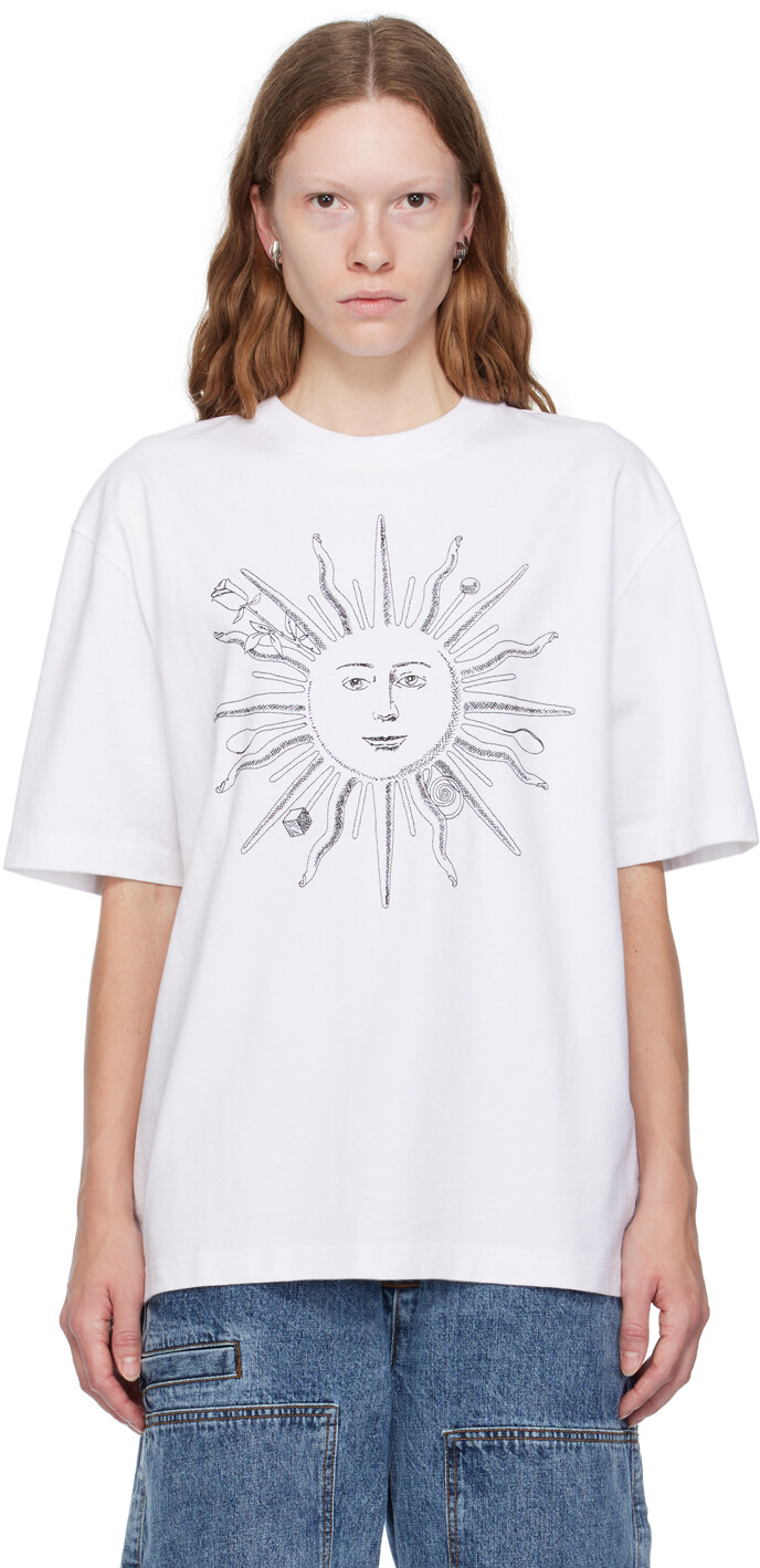 

Белая футболка Le Chouchou Le Футболка Soleil Королевское солнце Jacquemus, Белый