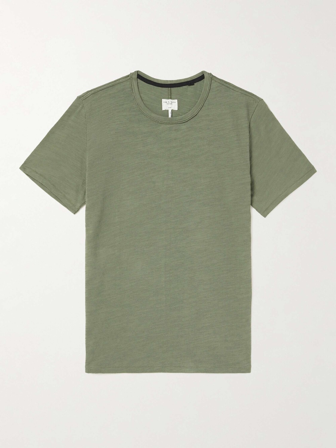 

Классическая футболка Flame из хлопкового джерси RAG & BONE, зеленый