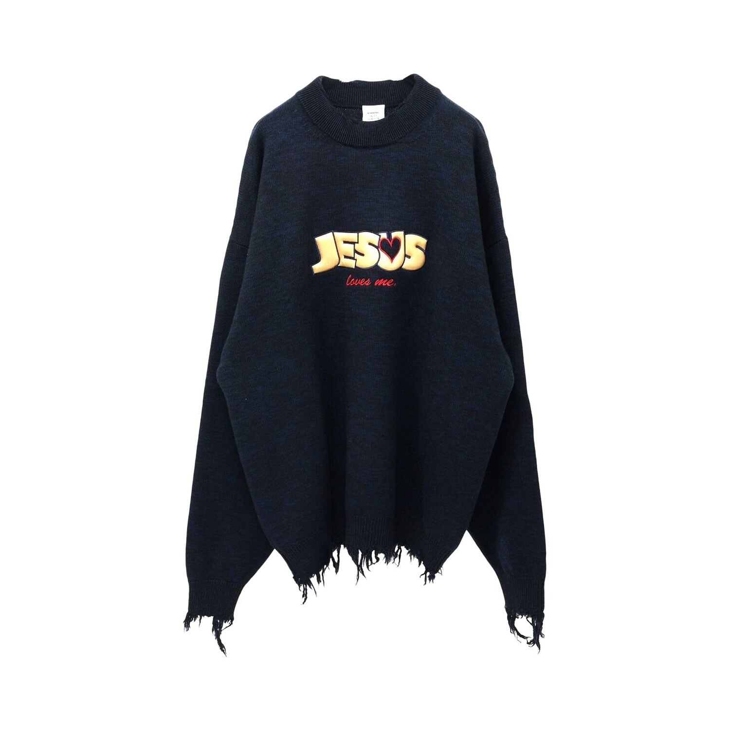 

Свитер Vetements Иисус любит тебя темно-синего цвета, Синий