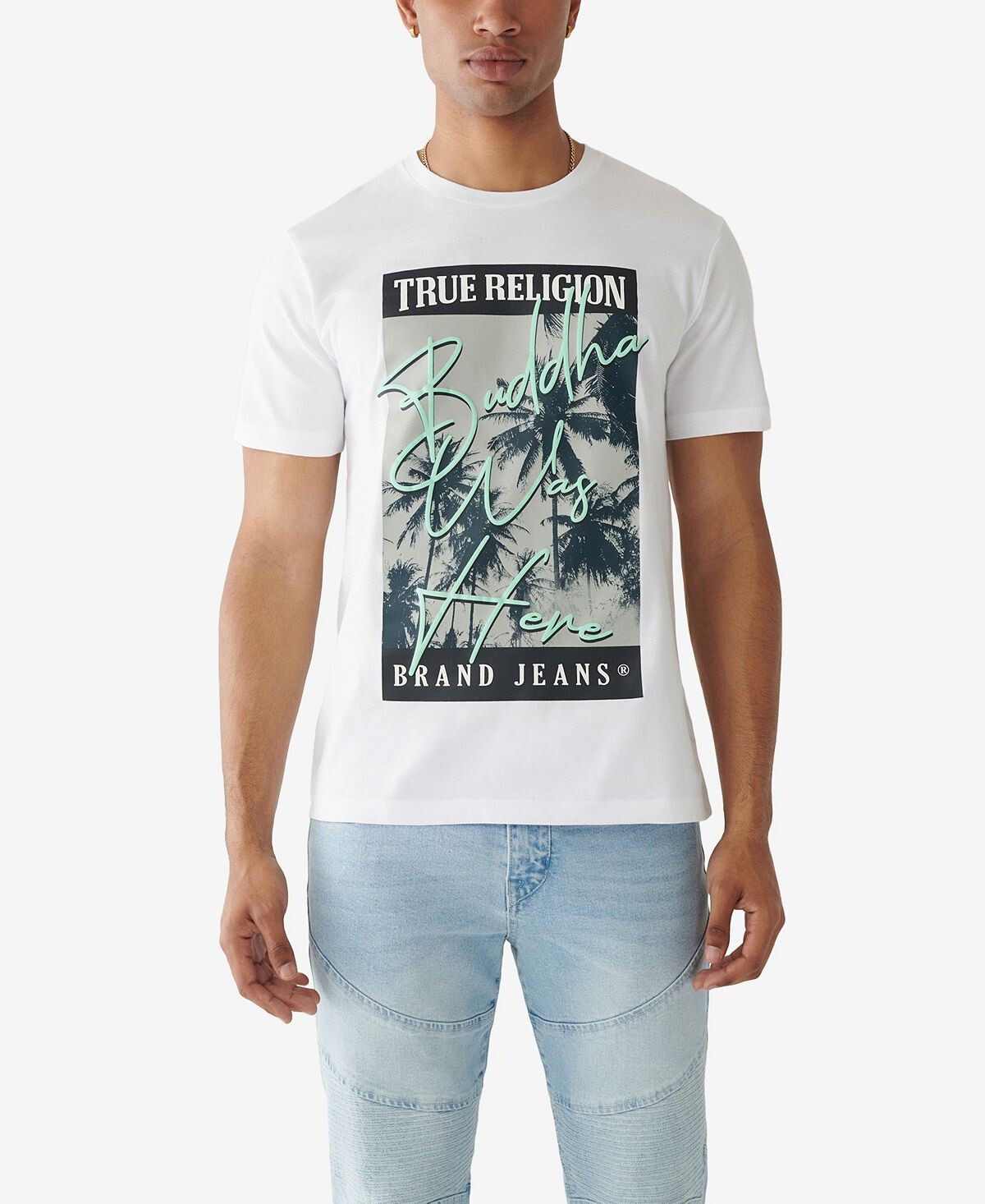 

Мужская футболка с короткими рукавами Buddha Was Here Palm True Religion
