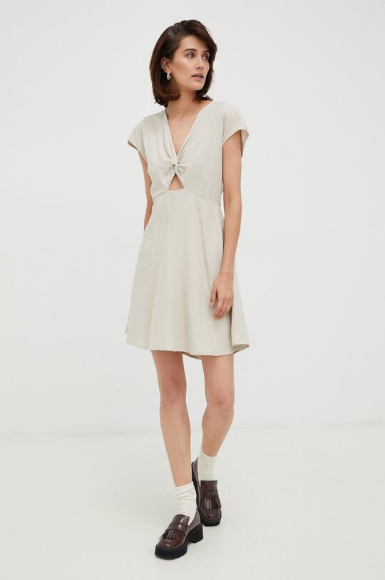 

Платье из смесового льна Vero Moda, бежевый