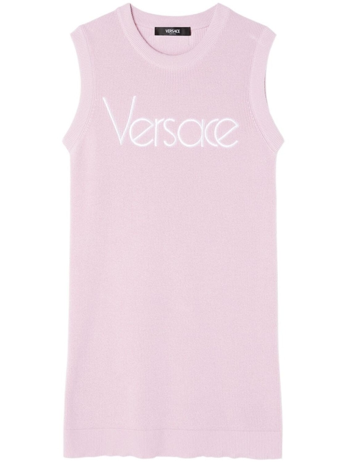 

Versace трикотажное платье 1978 Re-Edition Logo, розовый