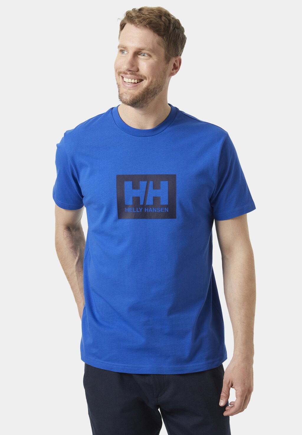 

Футболка с принтом HH BOX T Helly Hansen, цвет blue