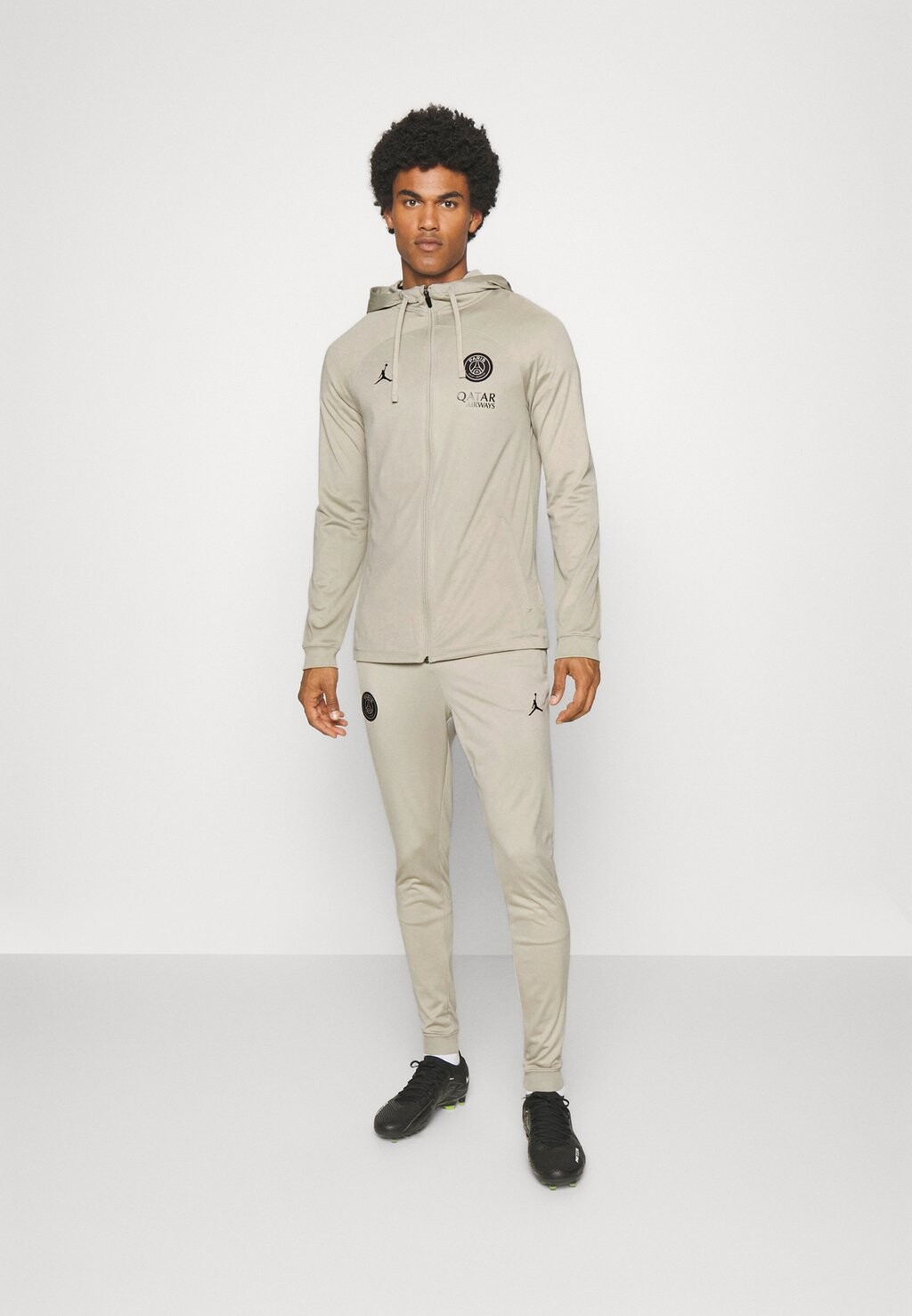 

Team Paris St Germain Strike Hooded Tracksuit Third Nike, цвет stone/black