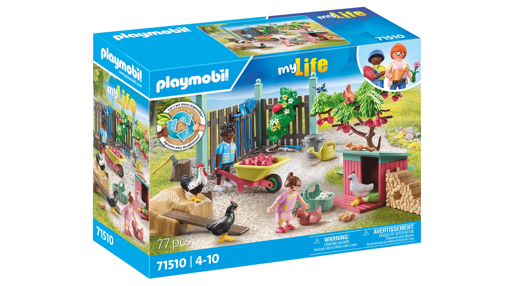 Моя жизнь маленькая птицеферма в крошечном саду дома Playmobil