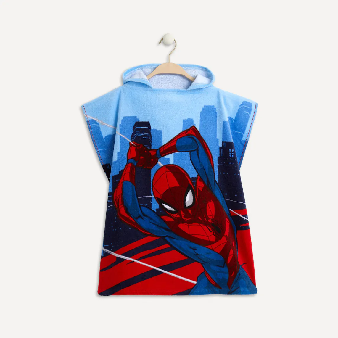 

Детское пляжное пончо Spiderman Marvel-Lic, синий