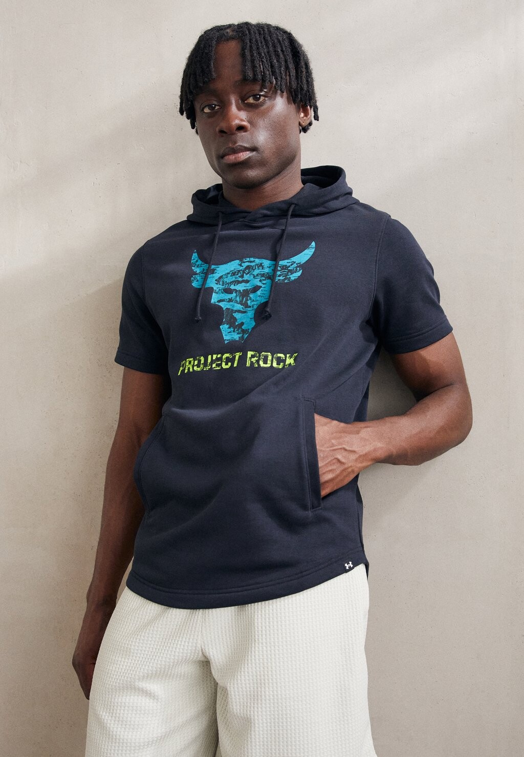 

Футболка с принтом PAYOFF Under Armour, цвет black/coastal teal