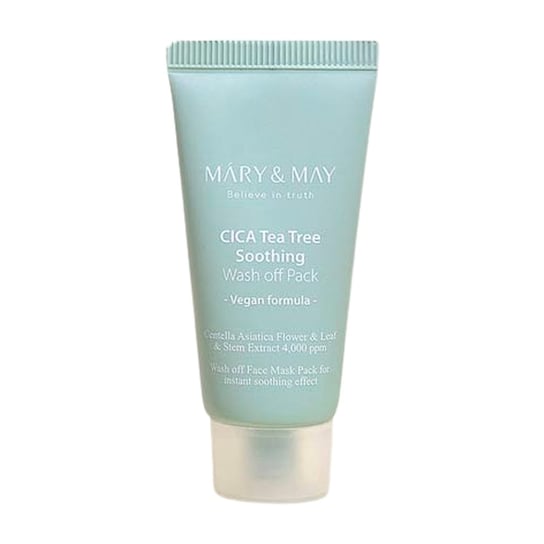 Очищающая маска, 30 г Mary&May, CICA TeaTree Soothing Washing Off Pack, Mary & May