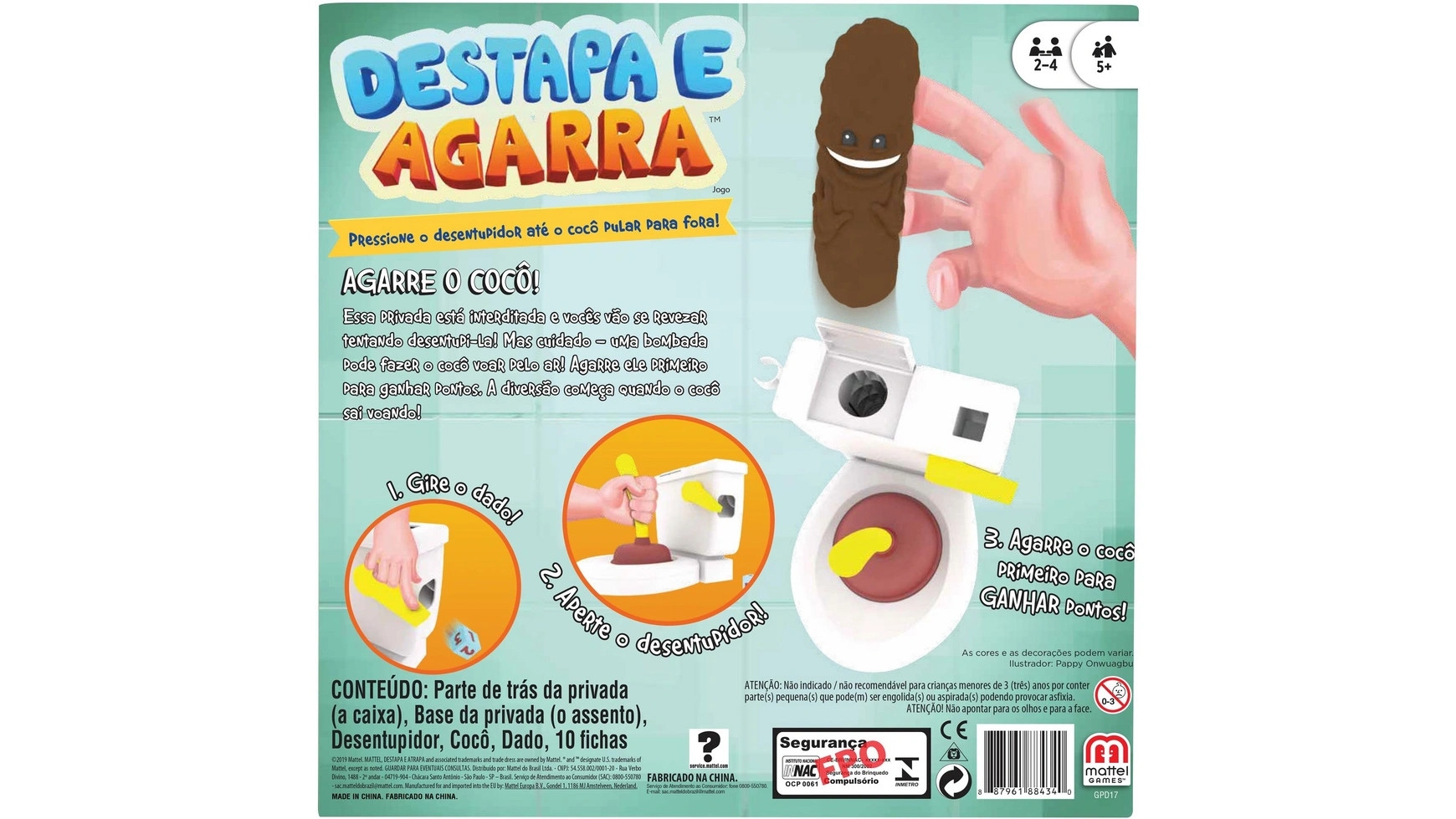 Mattel Games Poop Alarm!, детская игра, экшн-игра, игра на ловкость –  купить по выгодным ценам с доставкой из-за рубежа через сервис  «CDEK.Shopping»