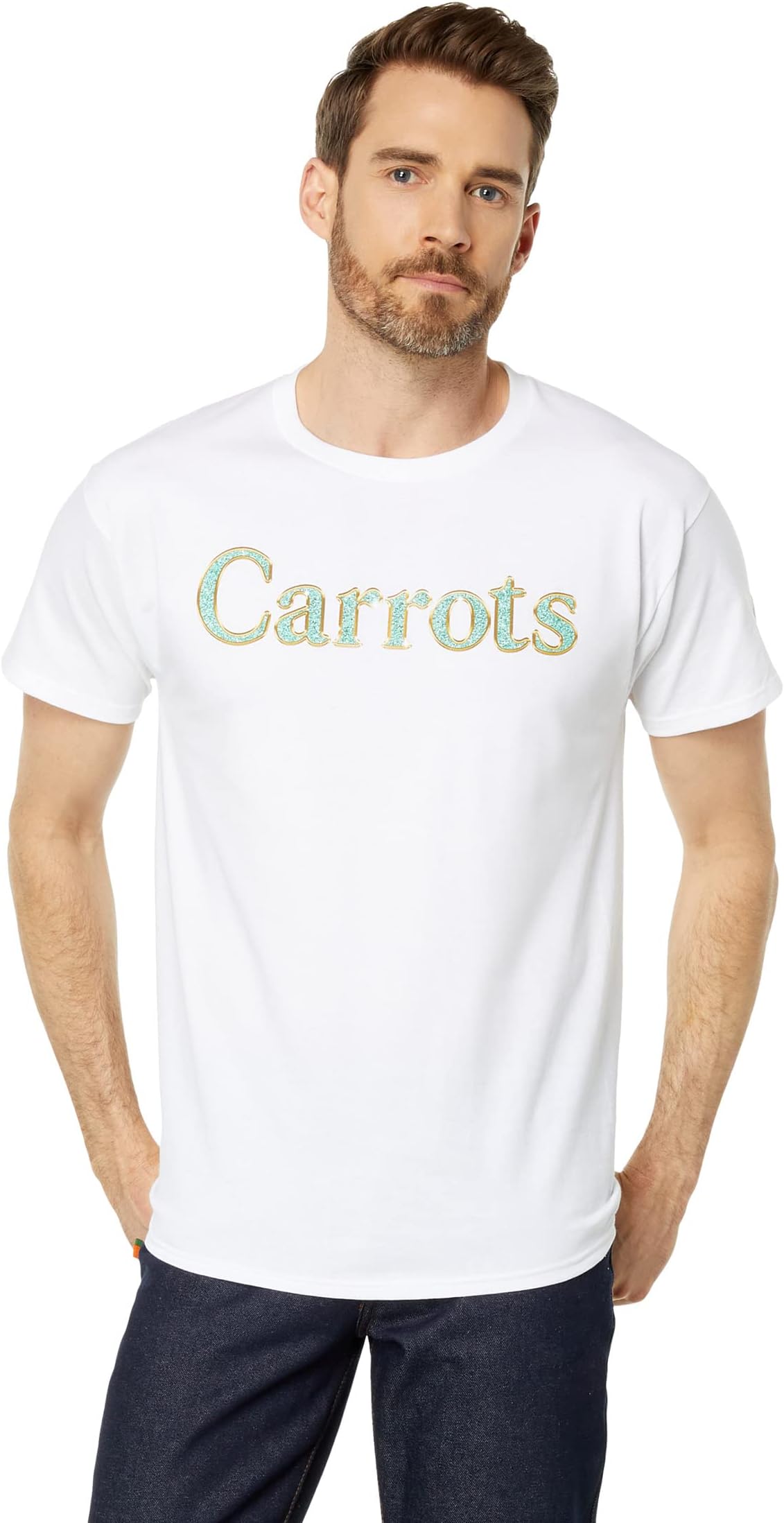 

Футболка с надписью Vvs Carrots By Anwar Carrots, белый